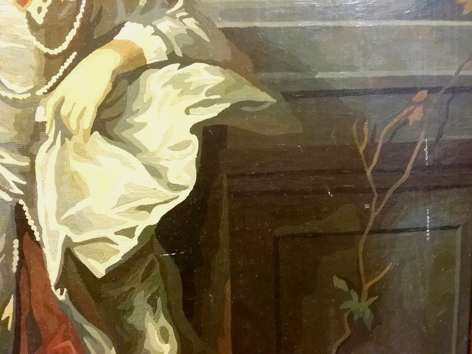 Vtg Framed Paint by Number PBN The Honorable Mrs. Graham by Thomas Gainsborough.