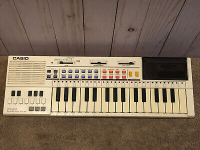 80s Casio PT-80 Mini Electronic Piano Keyboard  With Casette!! Tested/Working