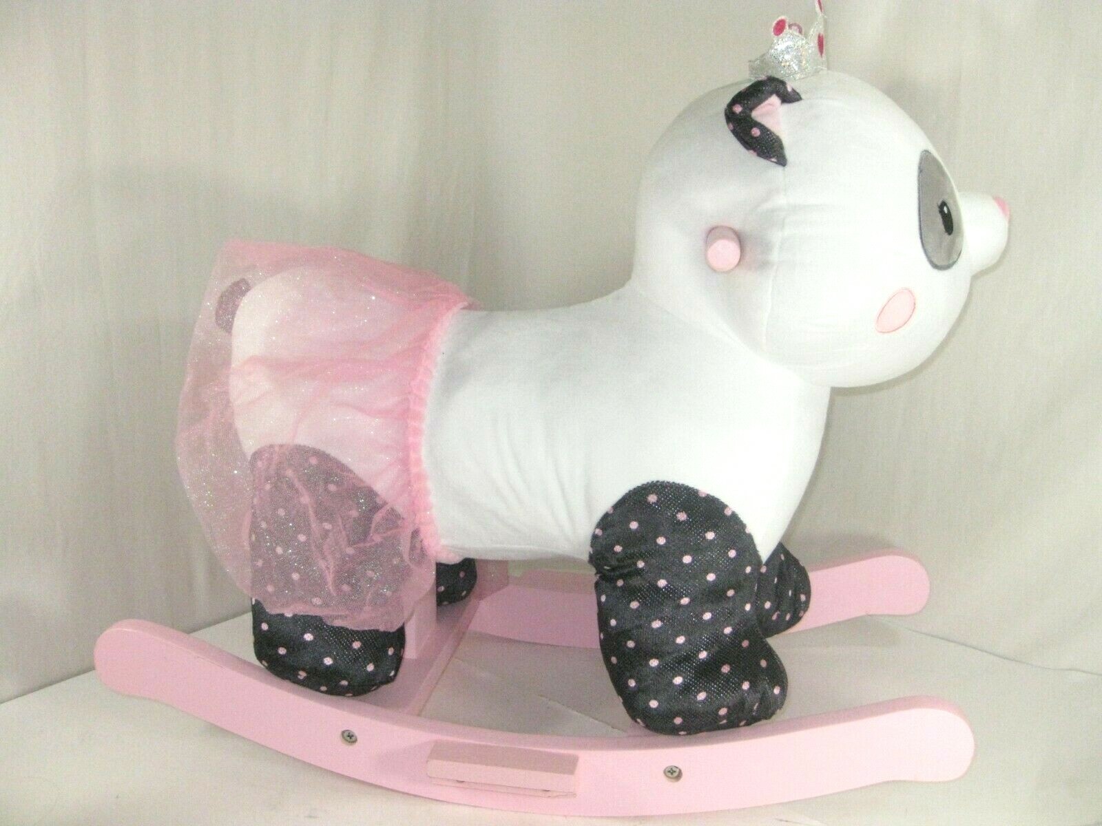 Hugfun Musical Rocking Animal Plush Stuffed Panda Rocker 3 Years Up NEW