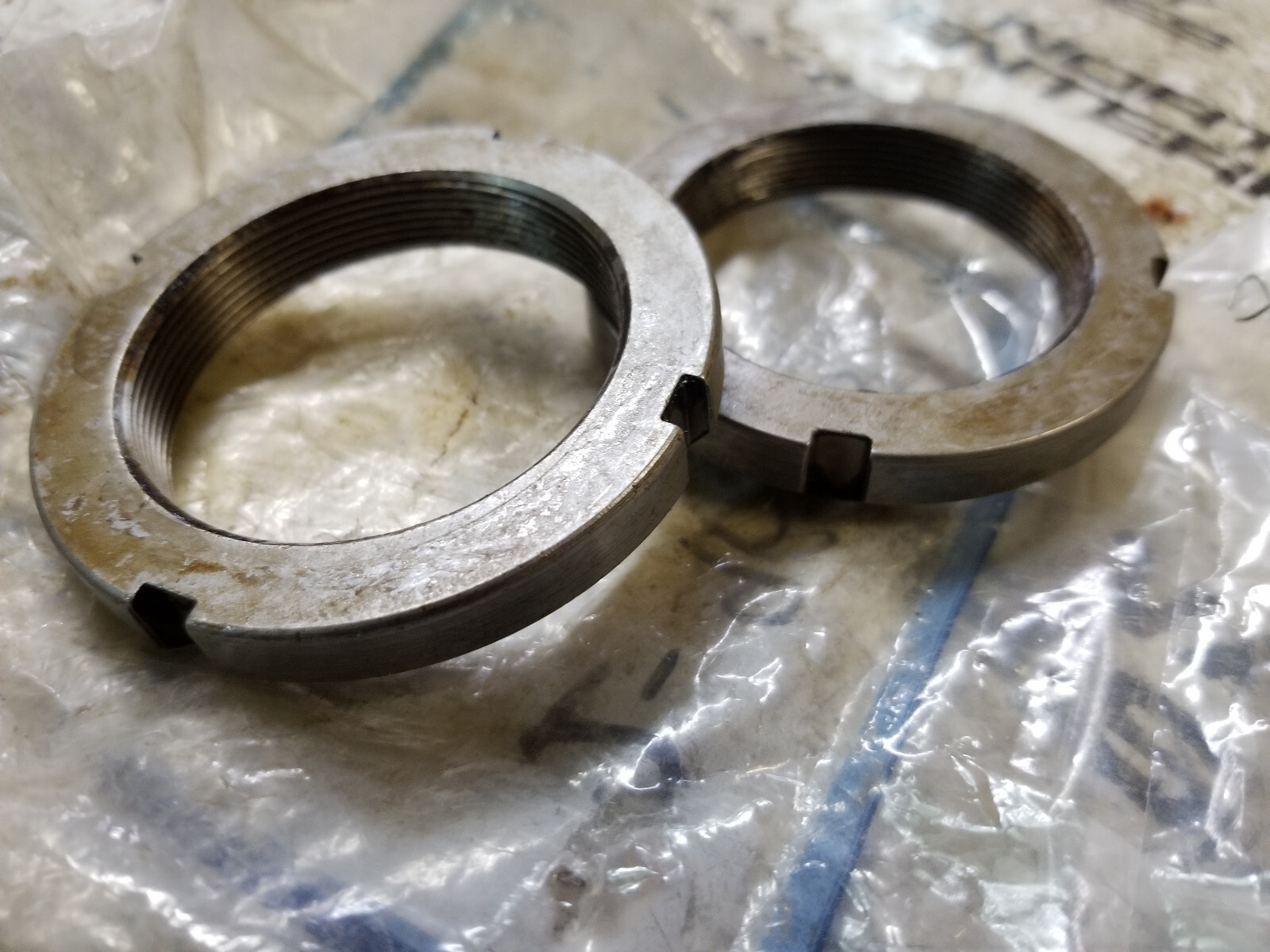 PACK OF 2 -  CATERPILLAR 9B-0576 BEARING LOCK NUT 9B0576 - Picture 2 of 3