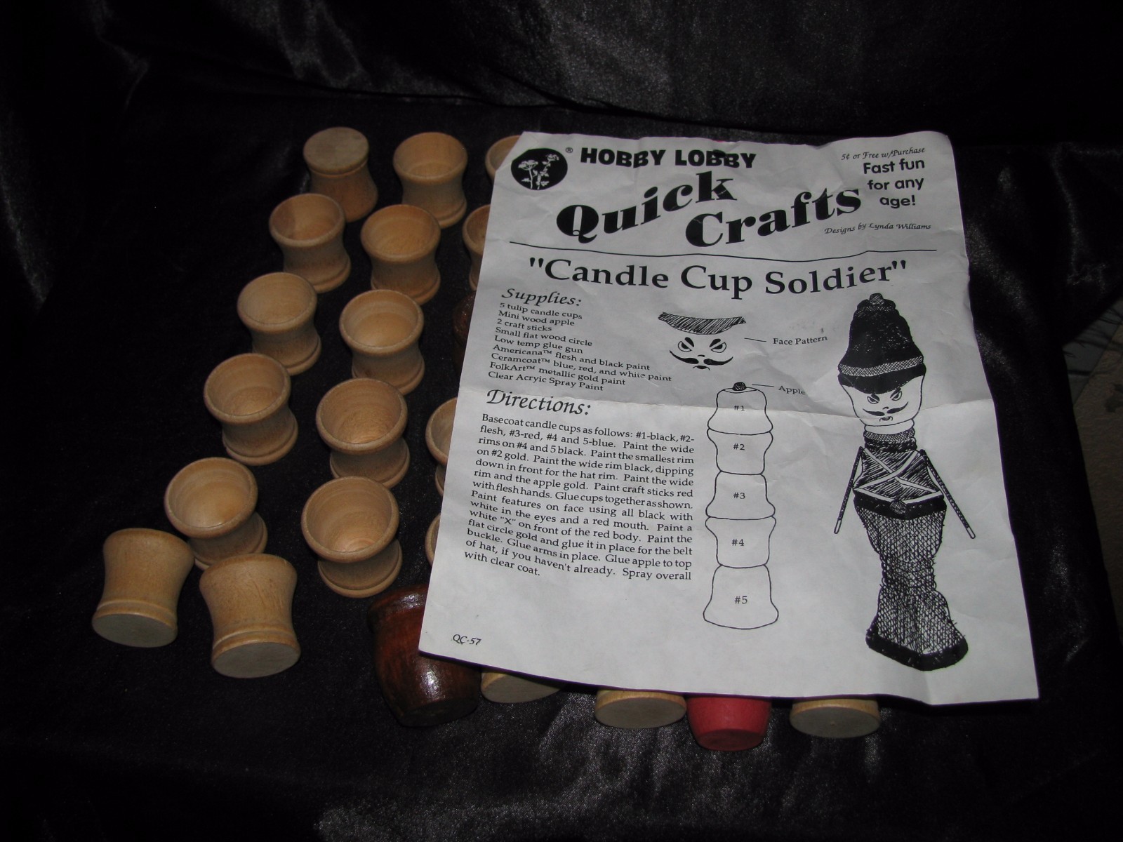 Hobby Lobby Wood Craft Supplies 41 piece