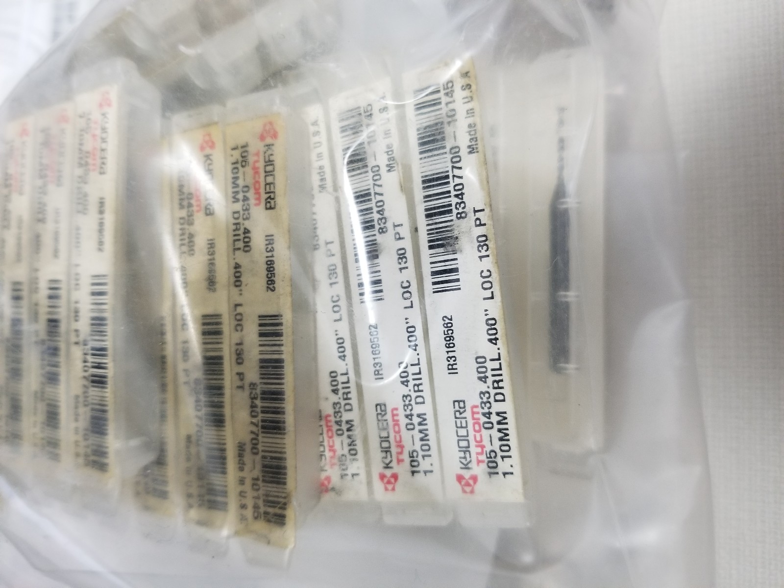 CNC Drill Bits Misc. sizes from 0.55mm to 7/64