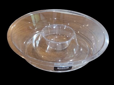 Mainstays Clear Round BPA Free Chip and Dip Tray 13''