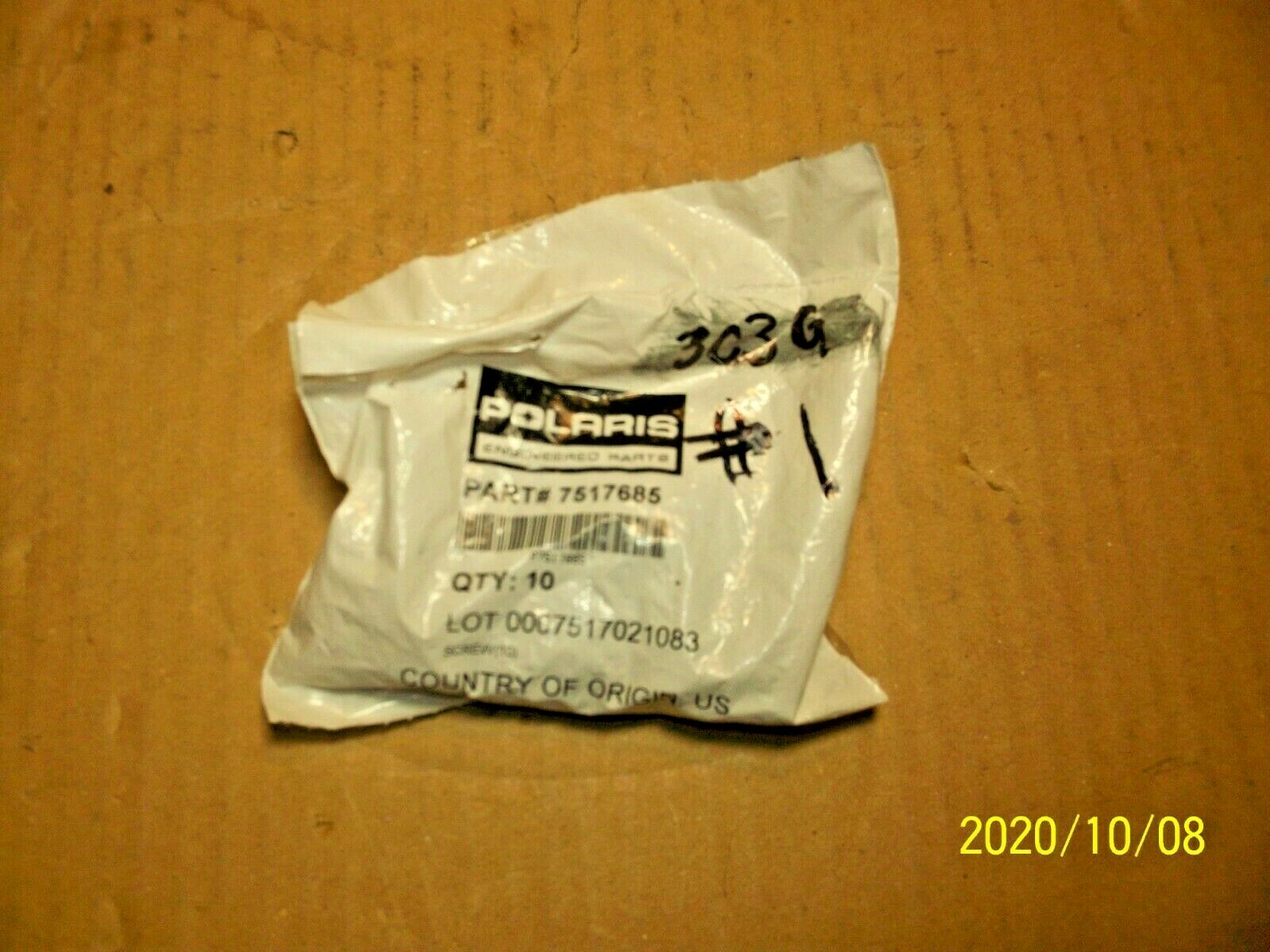 Polaris SCREW 7517685 Brutus 450 500 570 X2 RZR Ranger 1000