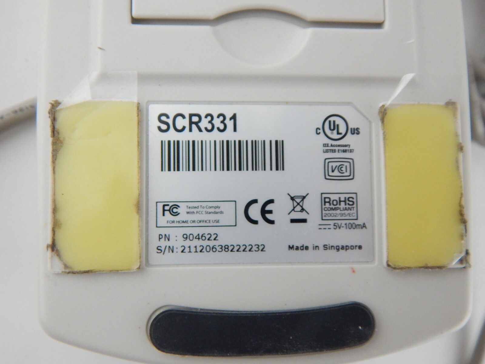 SCM Microsystems USB SCR331 CAC Smart Card Reader Military ID USAF - FREE SHIP