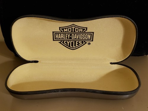 Harley Davidson Black Chrome Sunglasses Eyeglasses Glasses Hard Case