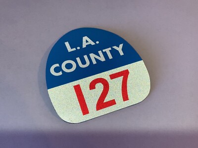 EMERGENCY Tv Show St. 127 Captain REFLECTIVE Helmet Shield 3x3 MAGNET LA County