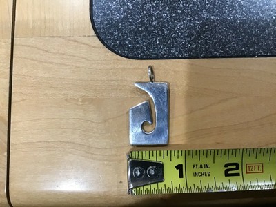 Rare MCM Sterling Silver Vtg LEONORE DOSKOW Modernist Pendant 