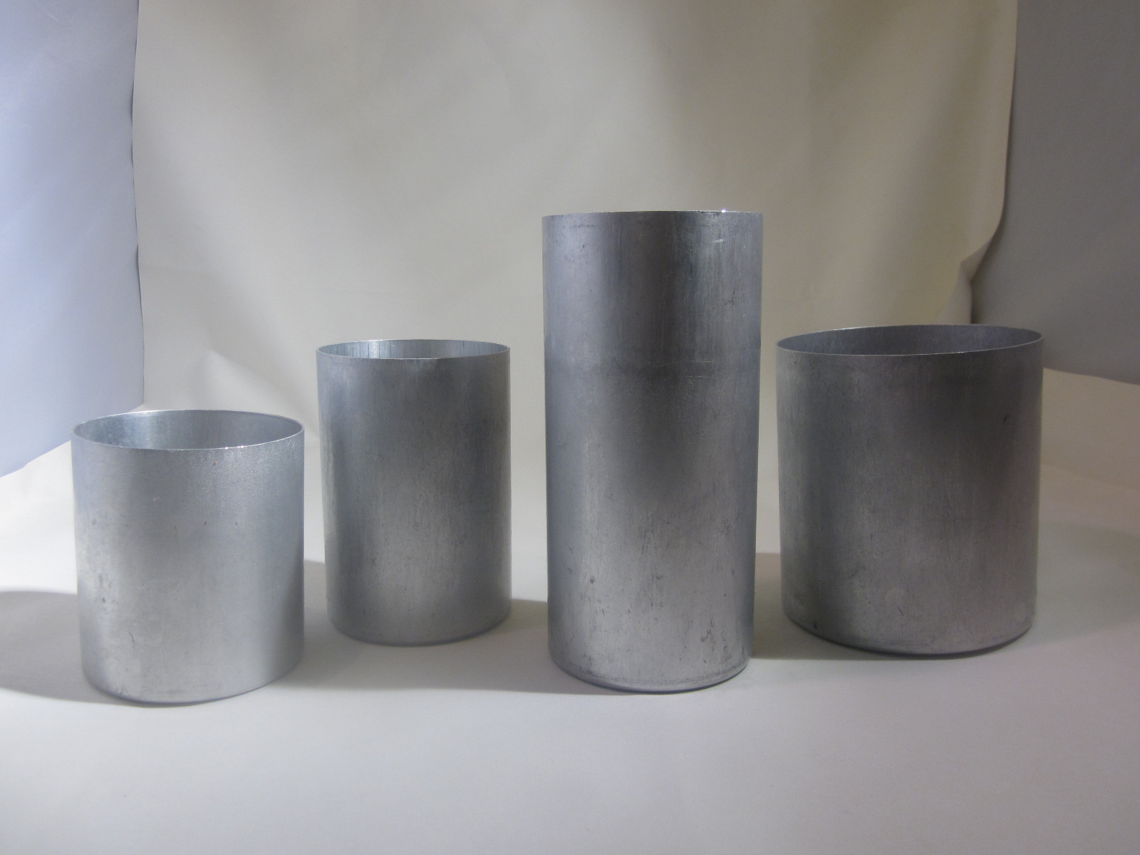 Seamless Pillar Aluminum Candle Molds 4.5