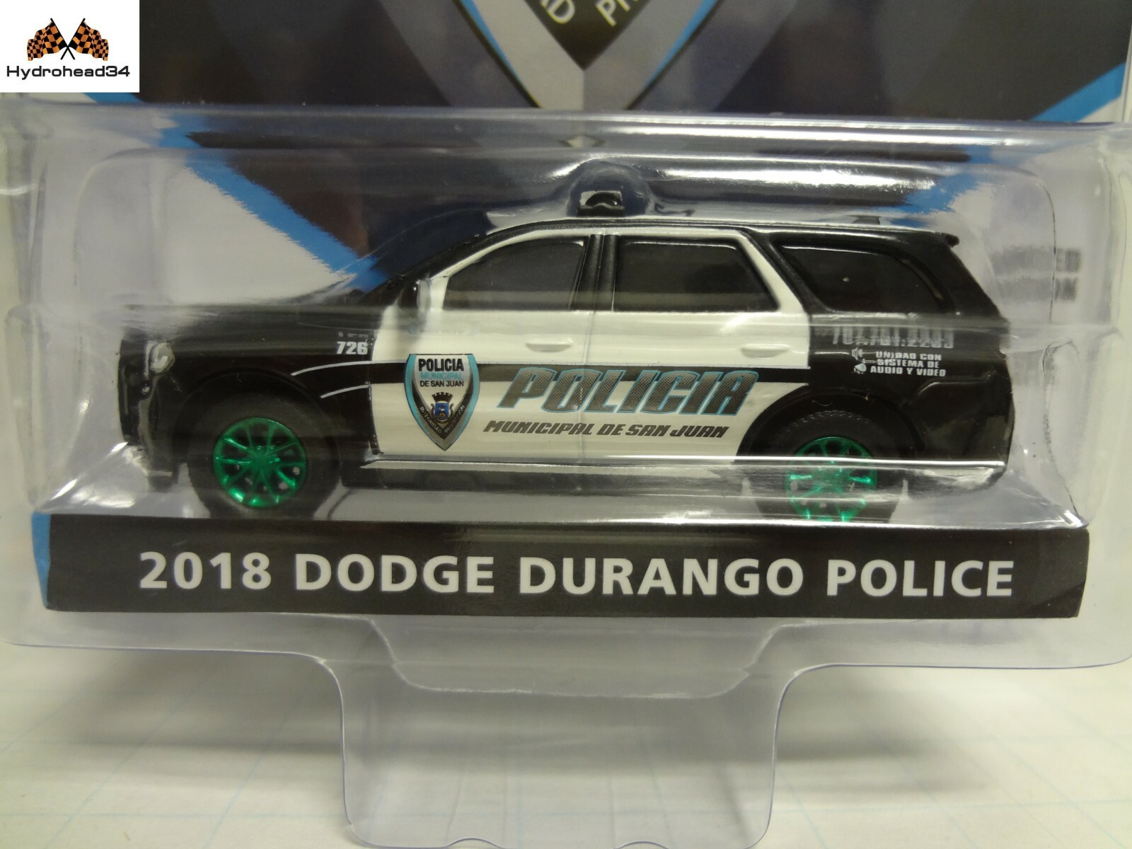 レア　GREENLIGHT 2018 Dodge Durango トレーラー 2018 Dodge Durango GT Blacktop Dark Blue Metallic 