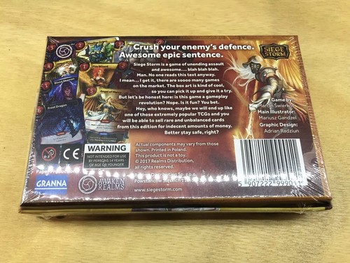 Siege Storm TCG Card Game NiB