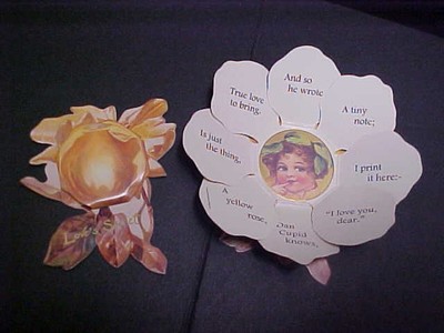 New Shackman Antique Repro Love's Secret Rose Valentine Card Mint in Package