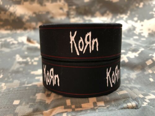 1x KORN Promotional Silicone Bracelet 1” Wide Veteran Operated