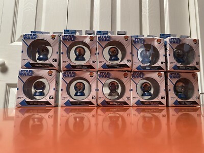 Star Wars The Clone Wars Marbs Lot of 10 Marbles W/ Base Jakks 2009 New