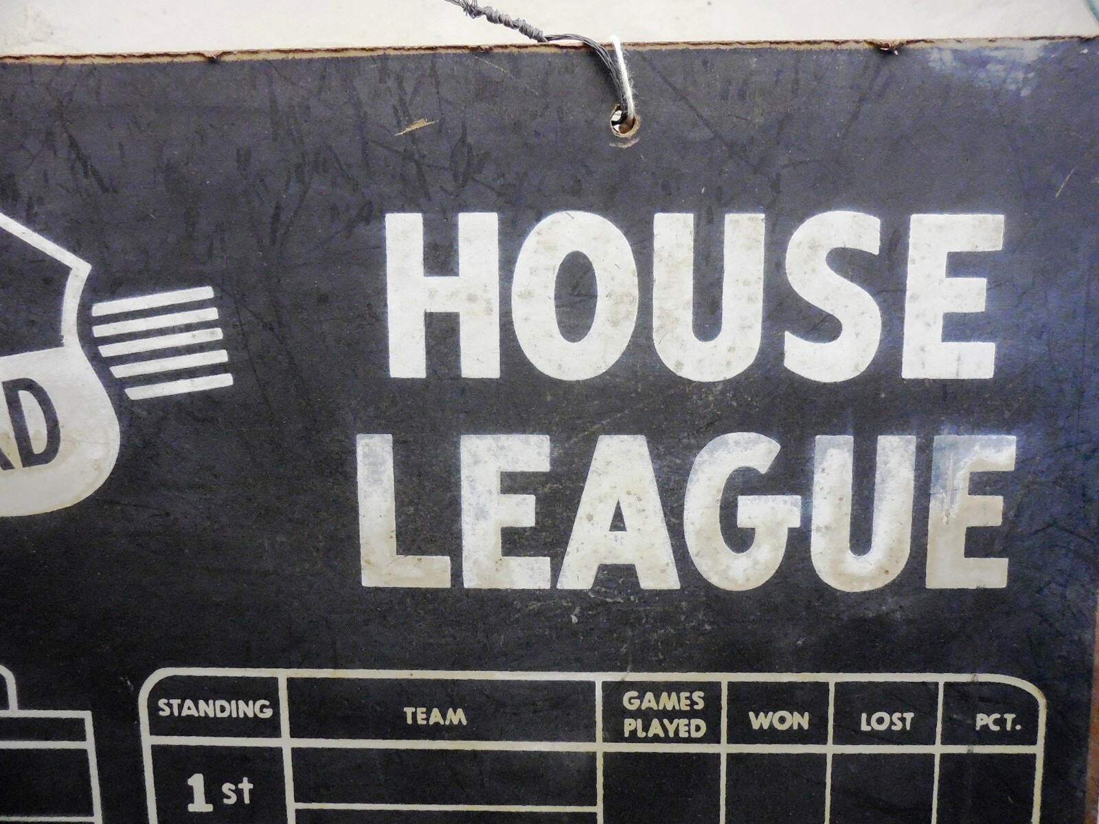 vintage Shuffleboard Scoreboard - American Shuffleboard House League