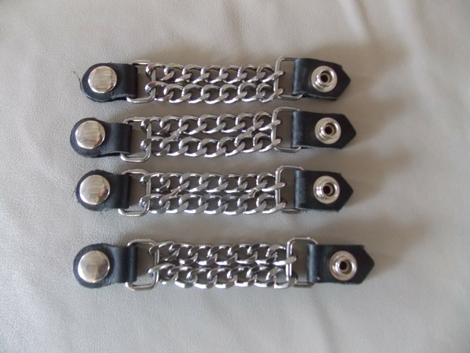 4 Pc Set Of Motorcycle Vest Extenders Handmade