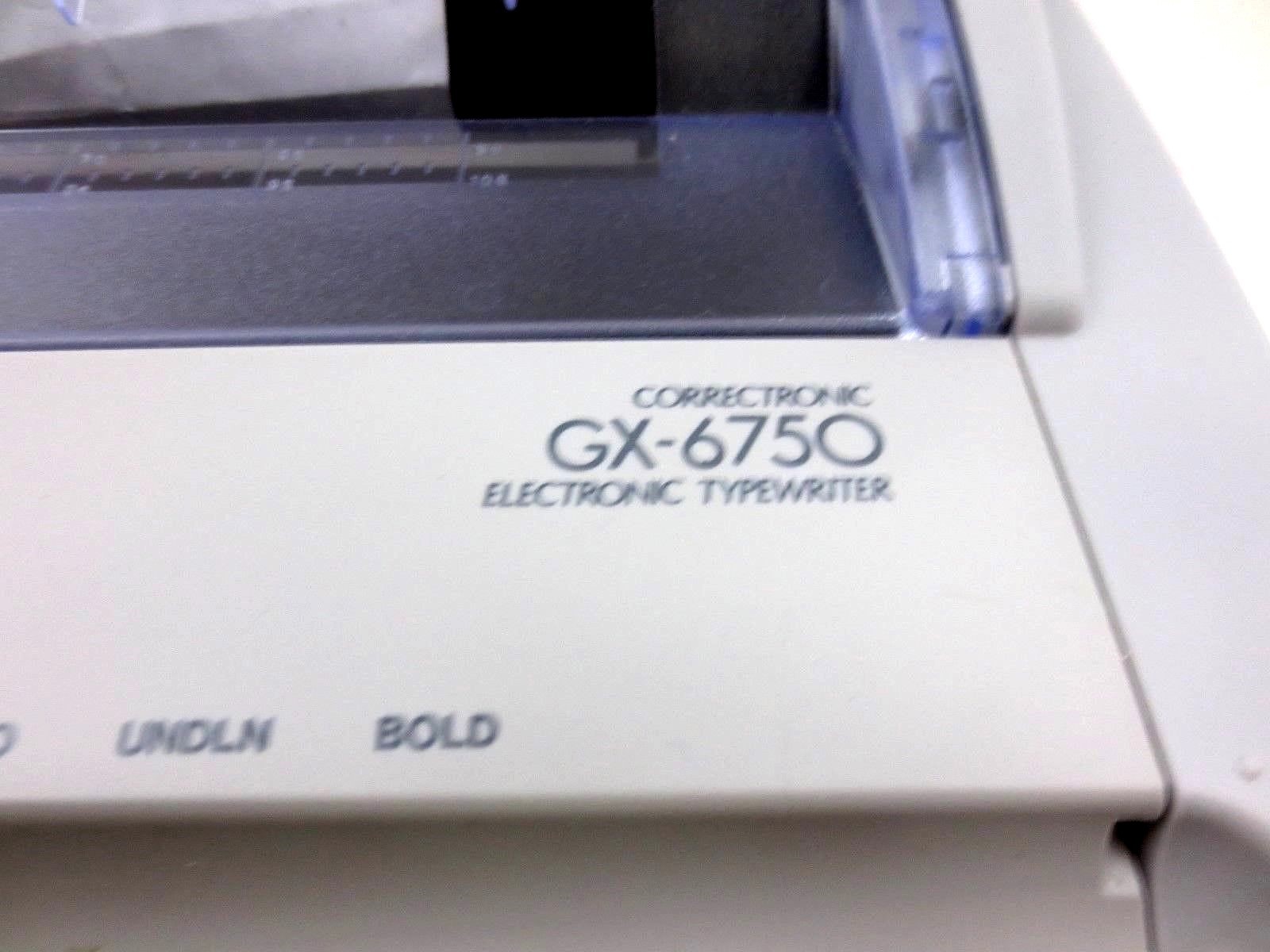 Brother Daisy Wheel Electronic Typewriter Keyboard Cover GX-6750 GX6750 (WORKS)