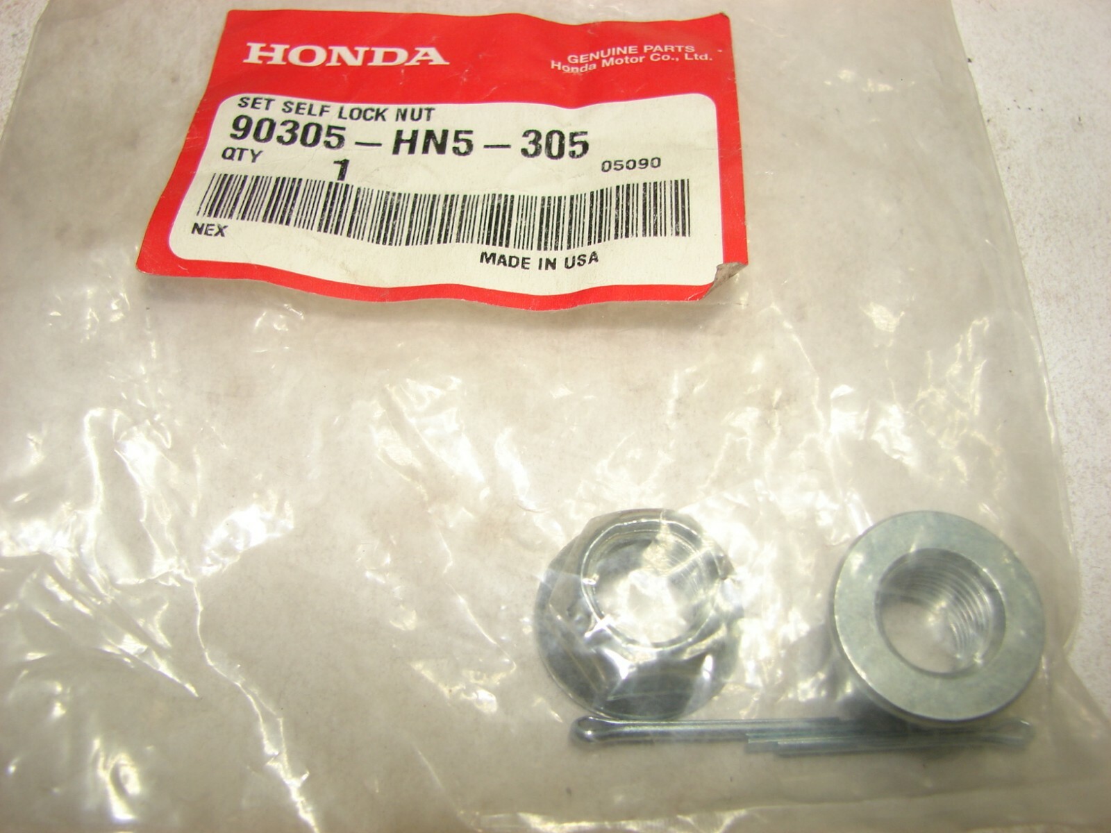Honda NOS NEW 90305-HN5-305 Self Lock Nut Set Set of 2 | eBay