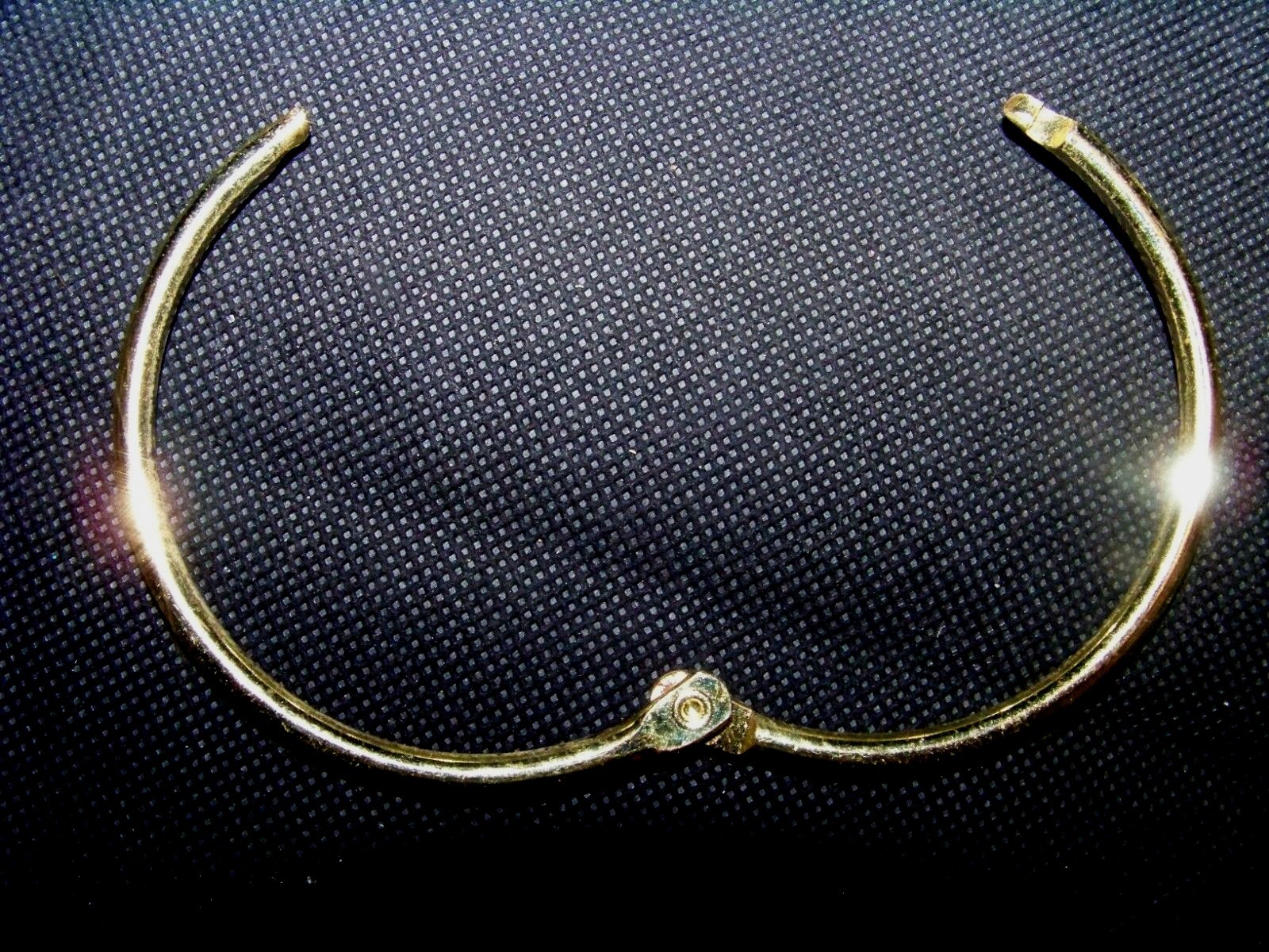 Metal Loose Leaf Book Binder Hinged Rings OD: 2-3/4