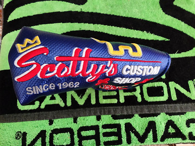 Rare Scotty Cameron Custom Shop Junk Yard Dog head cover Blade Headcover   Blue