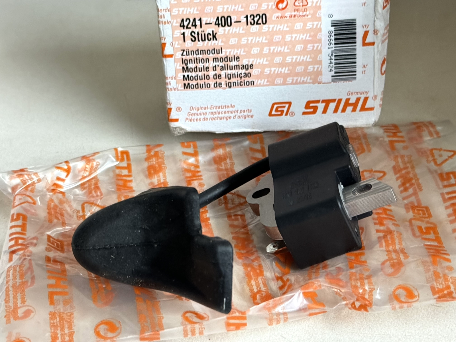 STIHL OEM IGNITION MODULE 4241 400 1320 SH86C BG86C BG86 GENUINE C-E - Picture 2 of 3