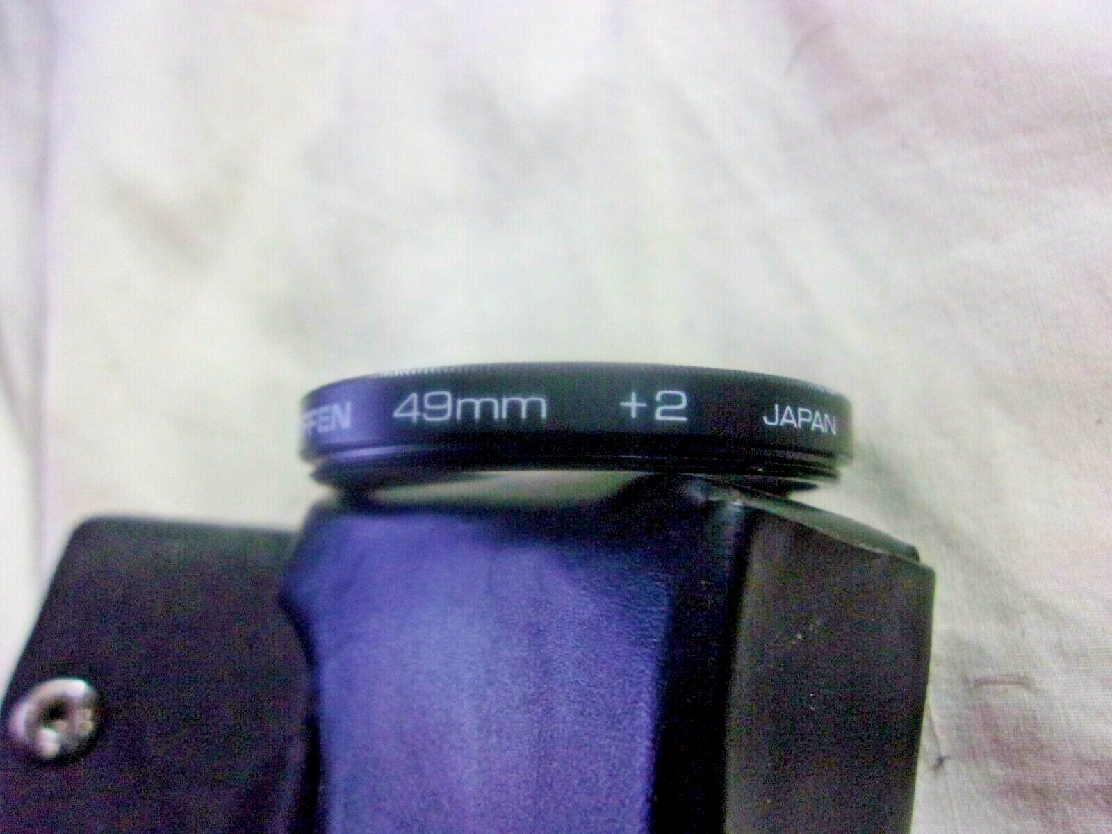 49mm Tiffen +1 +2 +4 Close Up Lens Set kit With Case EXCELLENT CONDITION