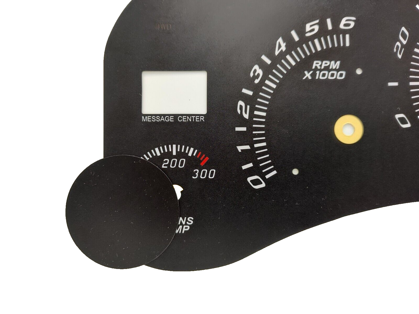 Escalade LED Edition Gauge Face Overlay for 1999-2002 Truck and SUV GM 120 MPH