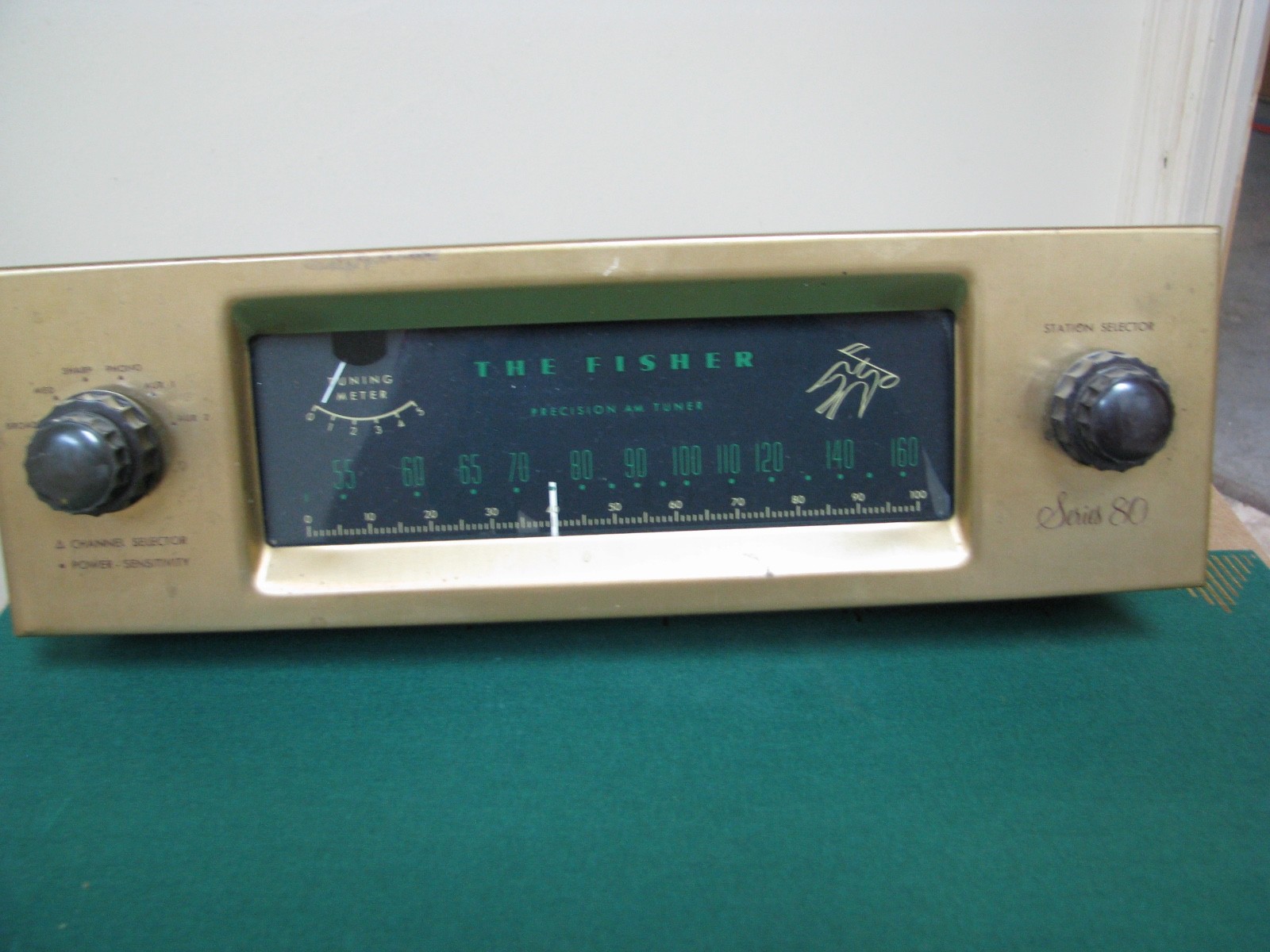 1950s CLASSIC  FISHER AM-80 A VERY RARE & SUPERIOR VACUUM TUBE TUNER