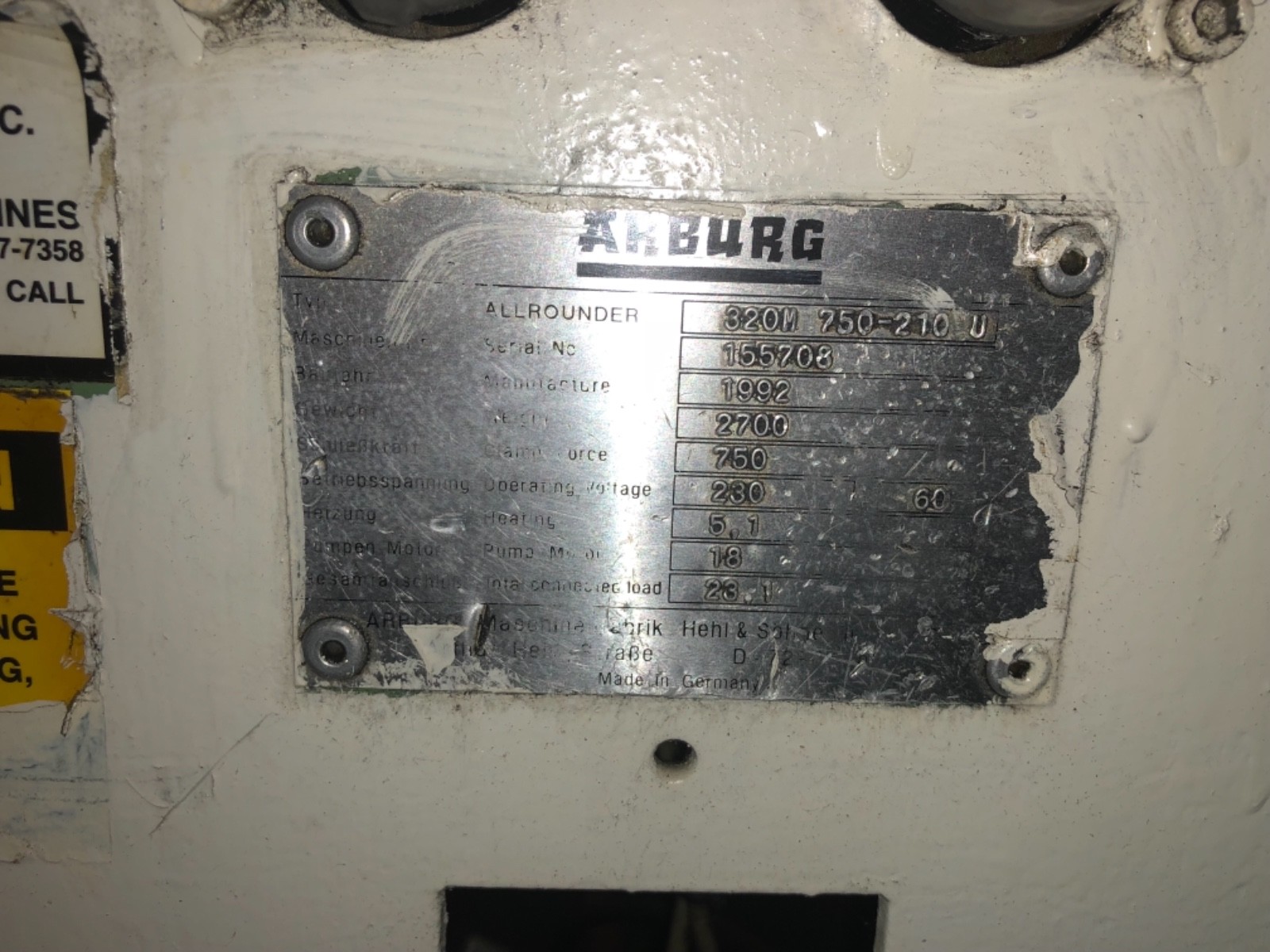 Arburg Allrounder 320M plastic moulding machine