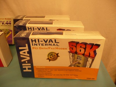 Lot of 5 56K V.92 & V.90 PCI DATA/FAX MODEMS Hi-Val Retail Plus Best Data Brands