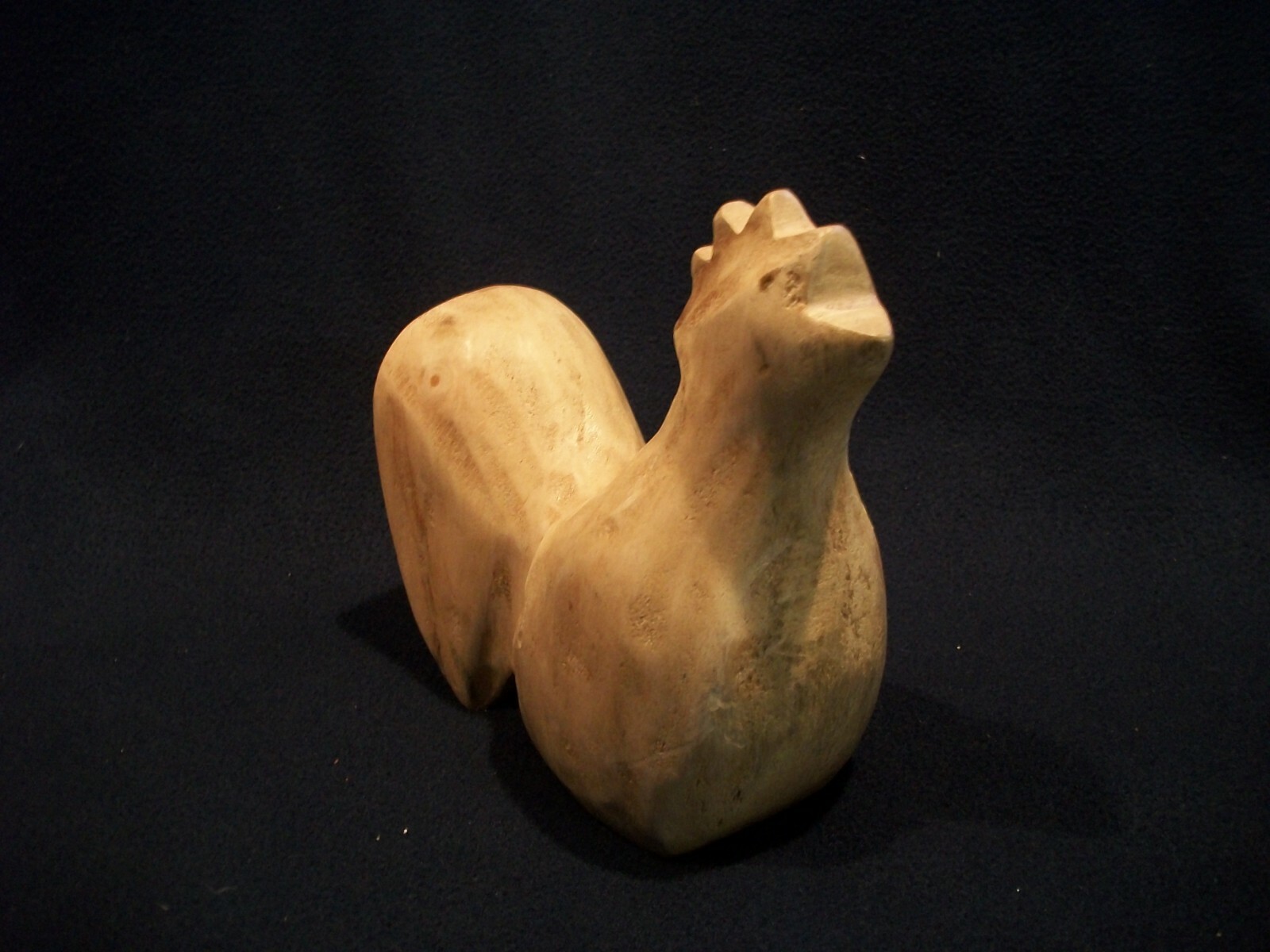 NEW~Charming Carved Wood Crowing Rooster Figurine Figural Target Corp