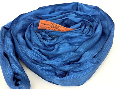 10' Blue Poly Endless Round Sling at 21,200 lbs Vertical & 42,400 lbs Basket WLL