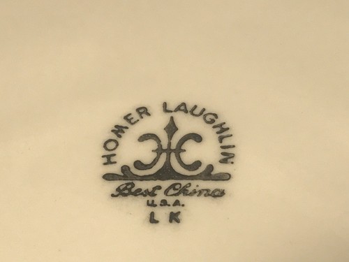 Vintage Homer Laughlin 1971 Restaurant Ware 10