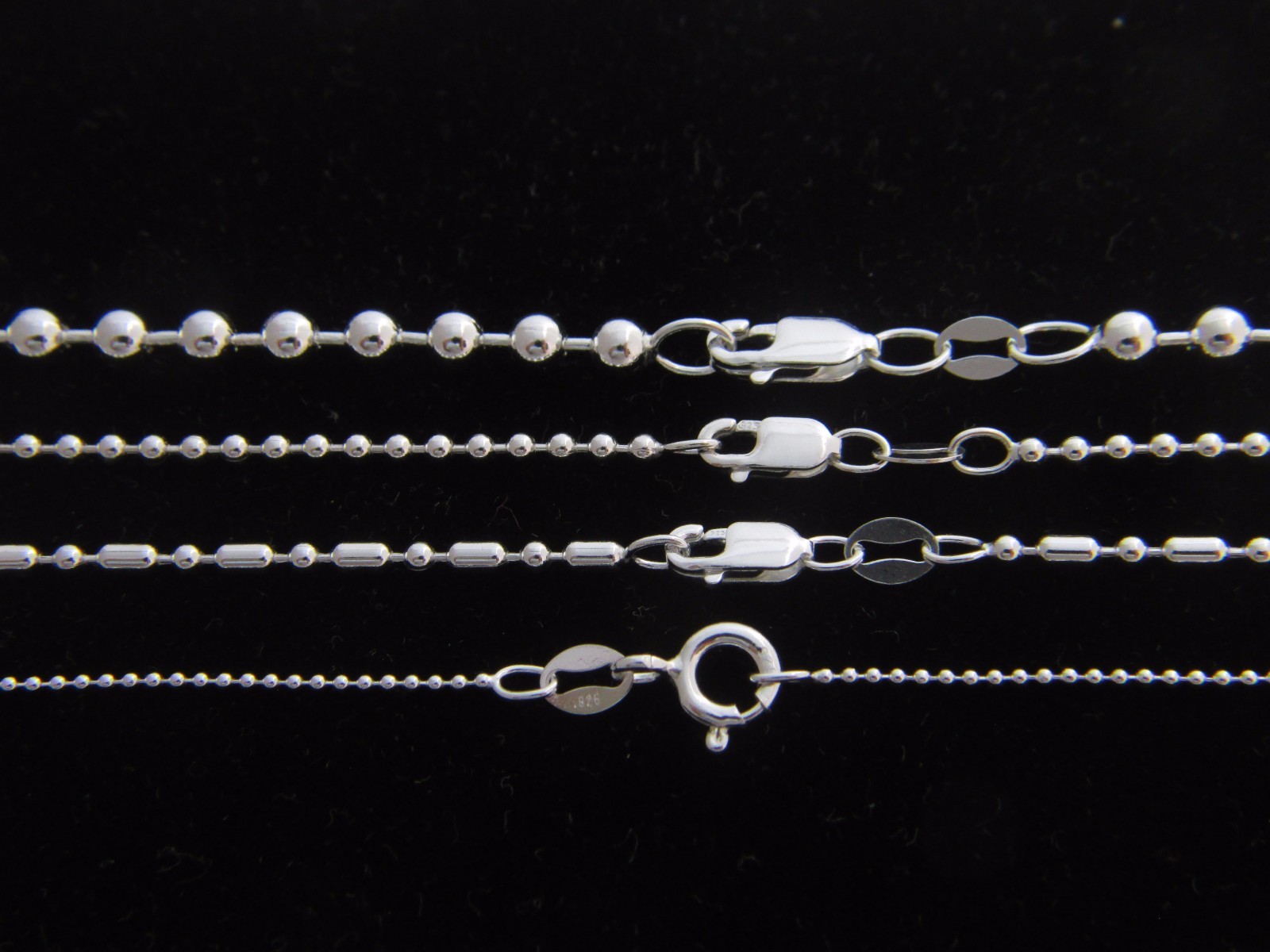 アクセサリー MAYU 5mm ball chain necklace (silver) S 5mm ball chain necklace (silver) – MAYU online store