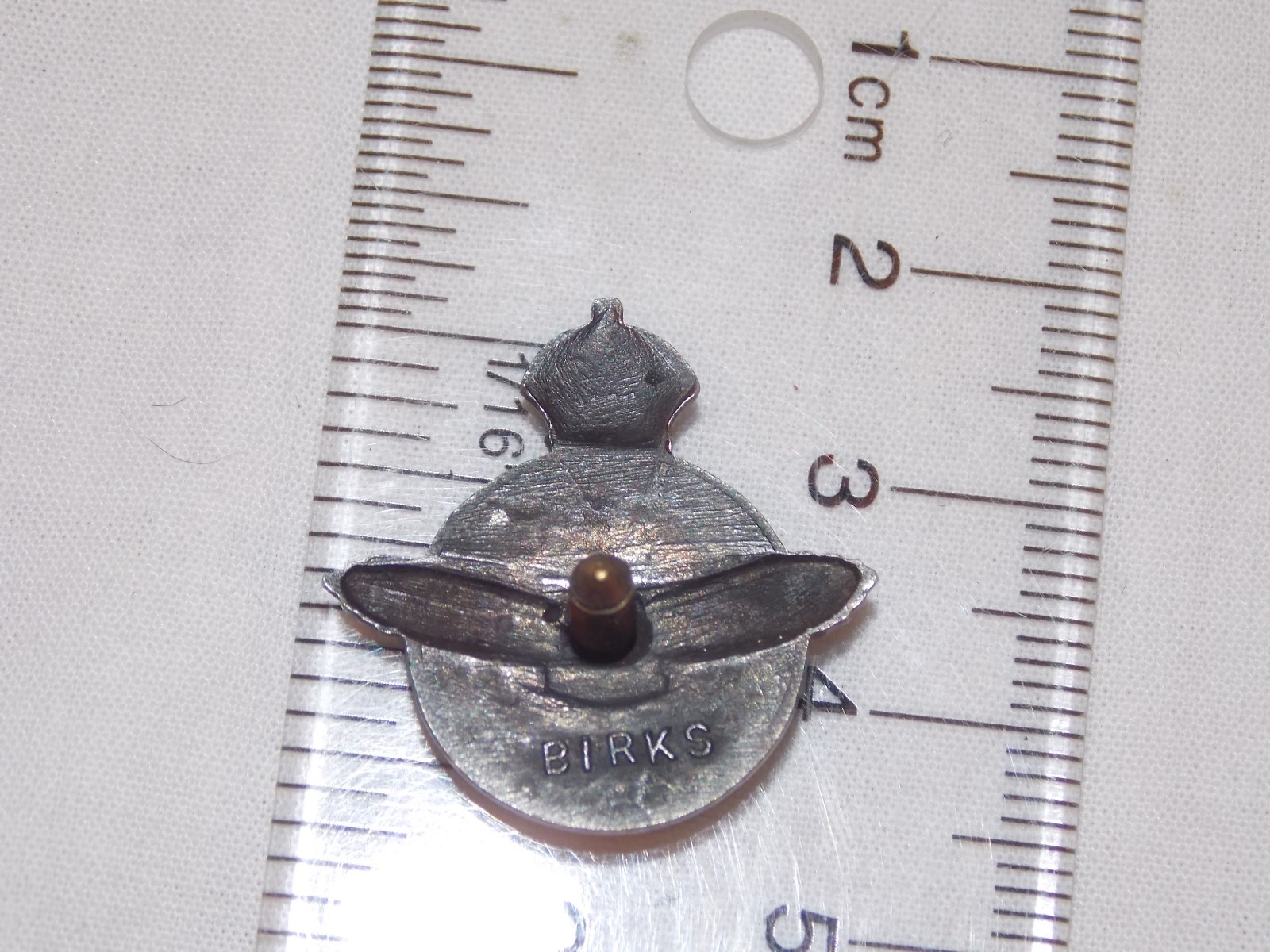 RCAF Royal Canadian Air Force Reserve Birks of Canada Lapel Pin WW II Era Vintag