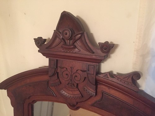 ANTIQUE VICTORIAN MIRROR TOP FOR DRESSER
