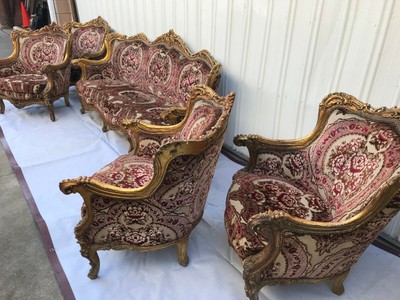 Post 1950 Carved Sofa Vatican