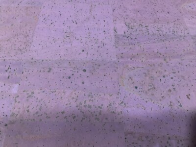 Sew Sweetness Natural Cork Fabric. Violet. 12x53