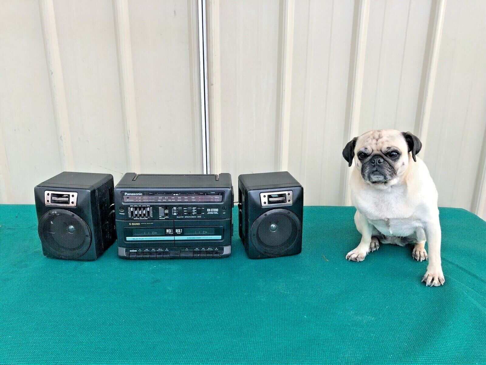 Vintage Panasonic Boombox RX-CT810 AM/FM Dual Cassette Vintage Panasonic Boombox RX-CT810 AM/FM Dual Cassette