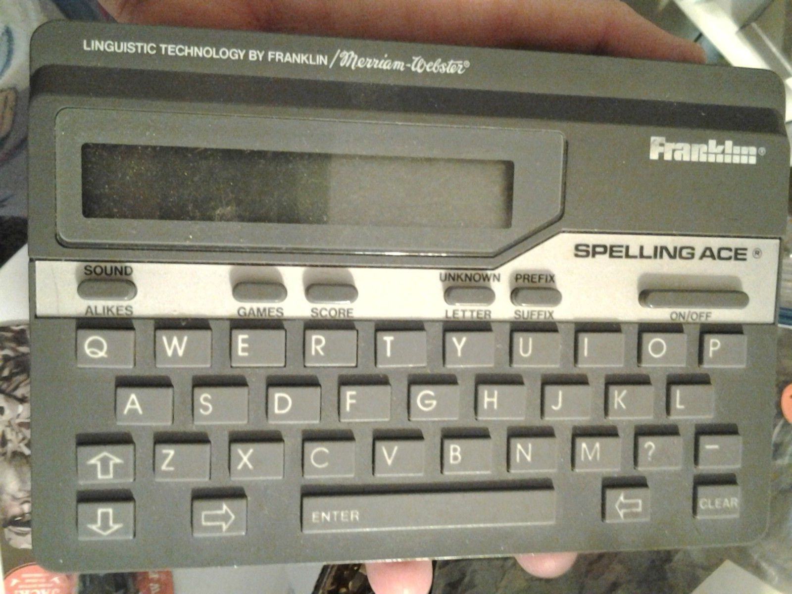 Vtg Franklin Spelling Ace with Thesaurus Electronic Dictionary SA 98A