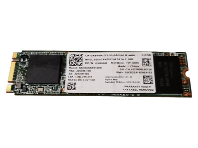 Dell Intel SSDSCKKF512H6 512GB M.2 SATA Solid State Drive