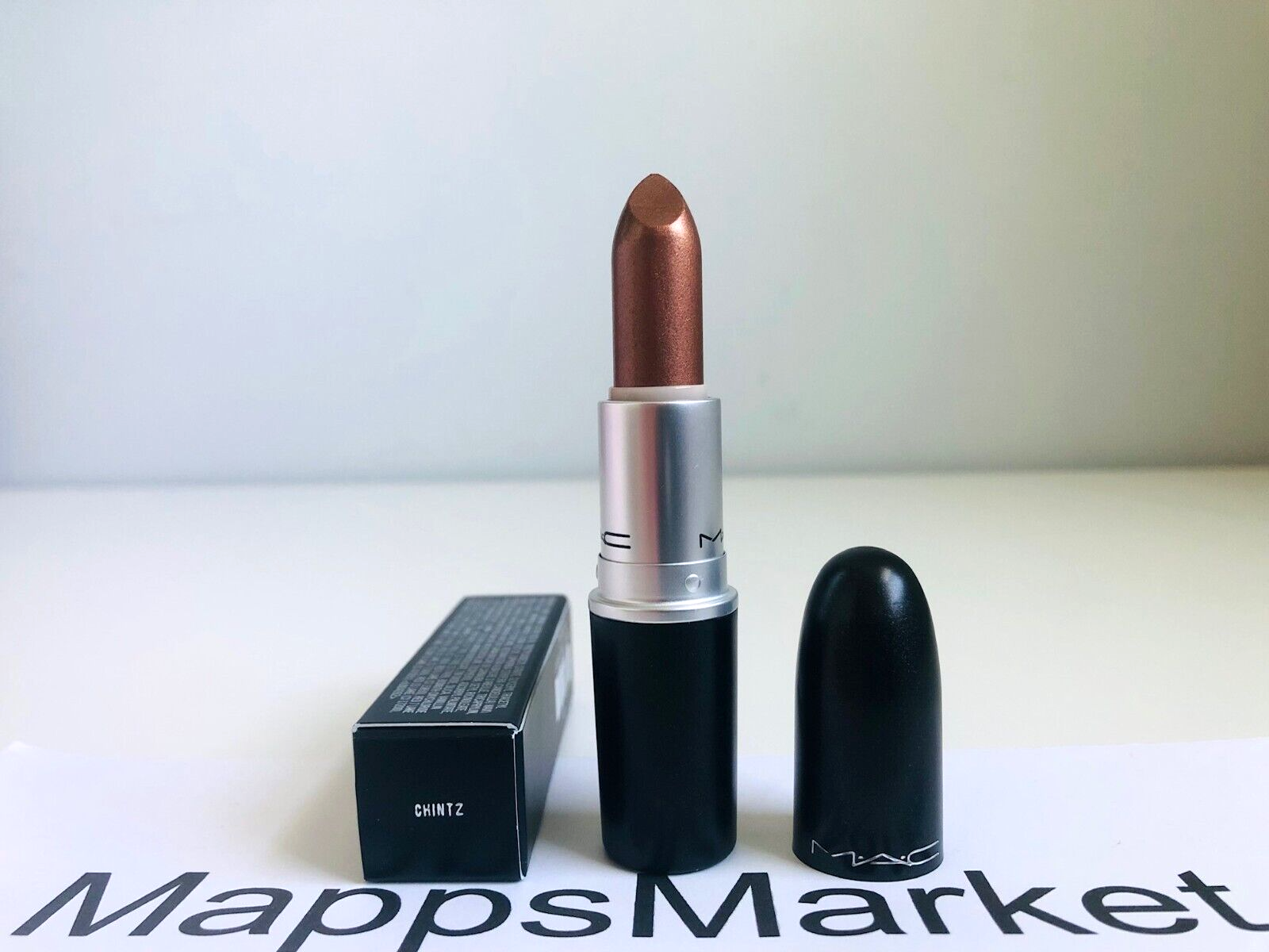 NIB Authentic MAC Lipstick in CHINTZ (Deep Bronze) Frost Finish 3g