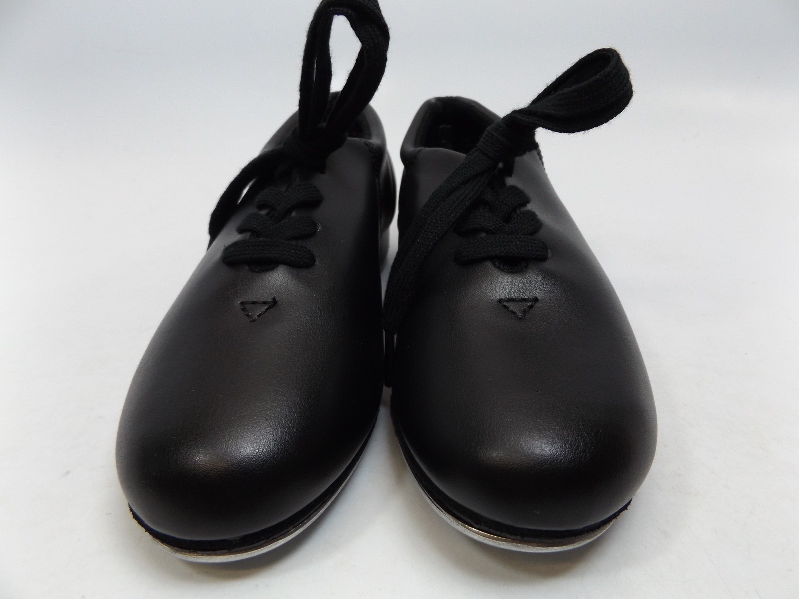 Capezio CG17  Dance Tap Shoes GIRLS SZ 4.5 M BLACK  Lace Up NEW DISPLAY M916