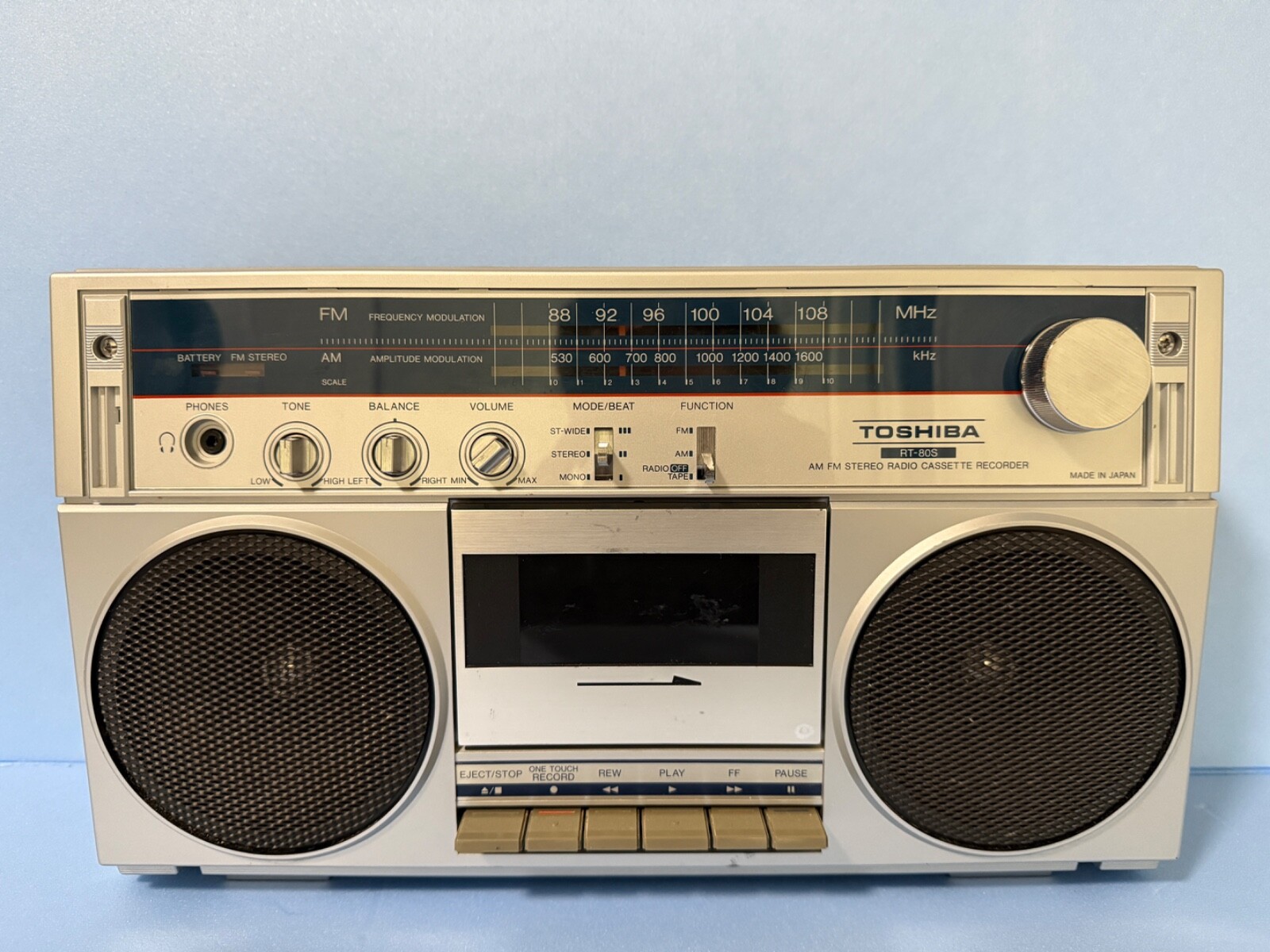 ラジオ・コンポ Toshiba RT-580F 動作品・希少】 TOSHIBA RT-580F ACTAS-580ラジカセ - メルカリ