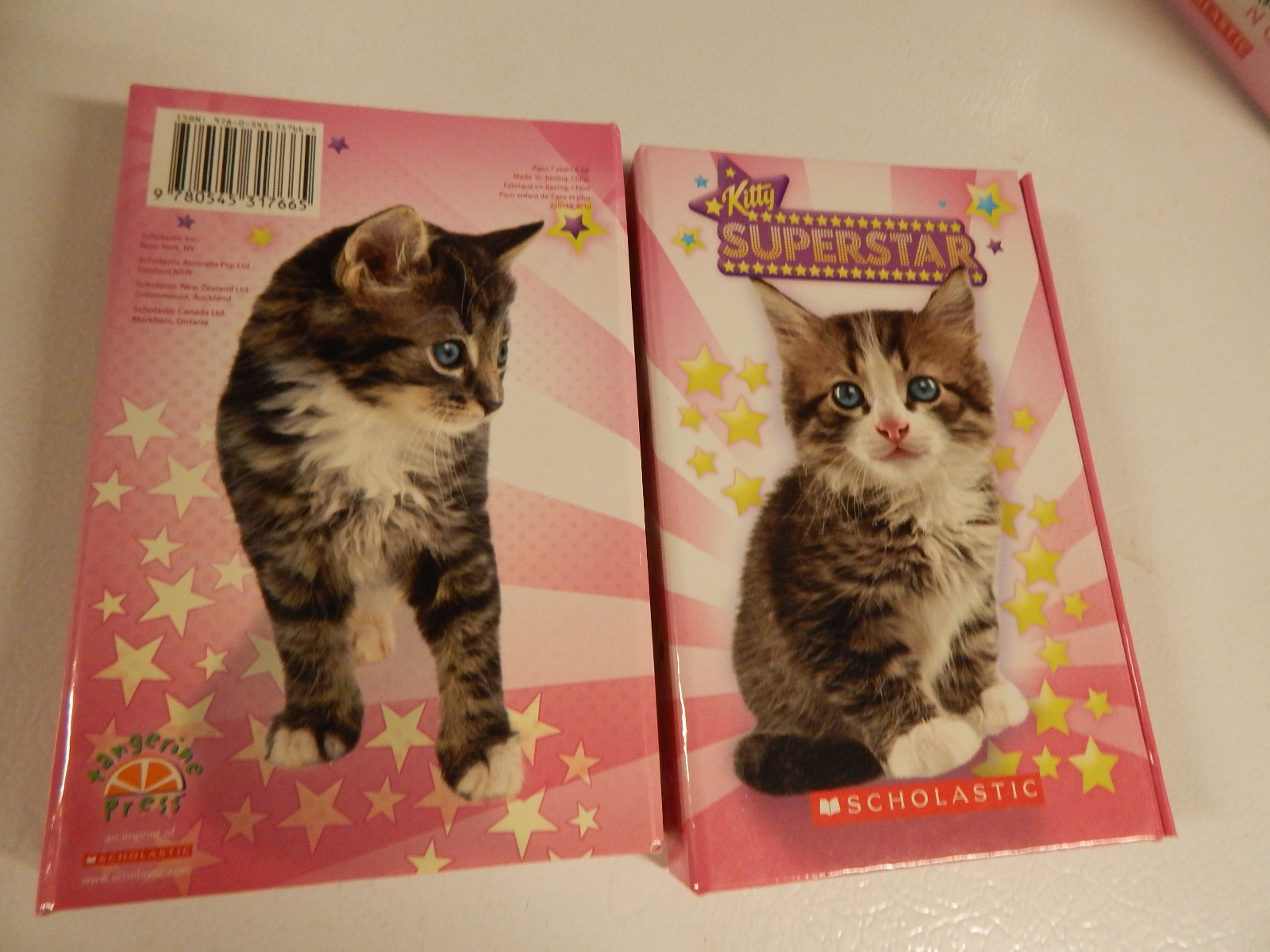 2 Kitty Address Books Planners Notes w Pen Magnetic