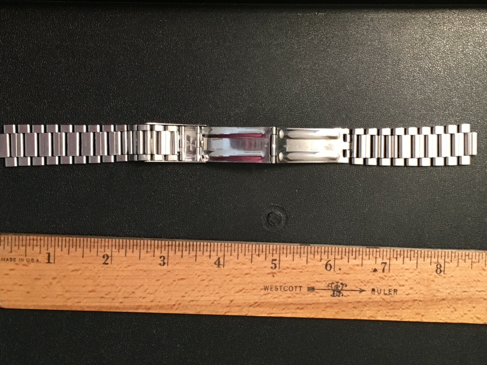 Vintage Omega Stainless Steel Watchband  no.12  Inscribed 1972