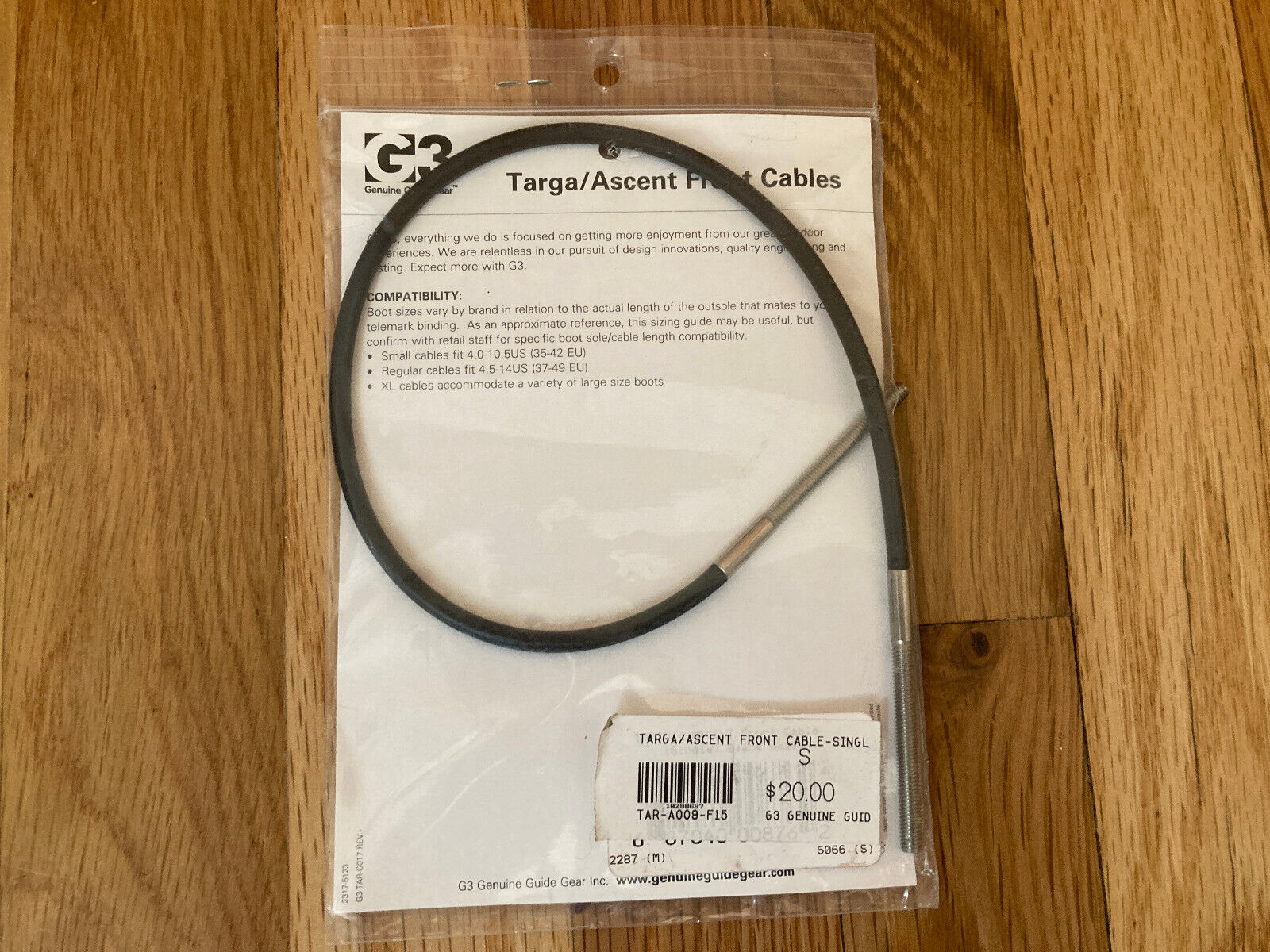 G3 Targa Ascent Small Telemark Binding Front Cable Single G3 Targa Ascent Small Telemark Binding Front Cable Single