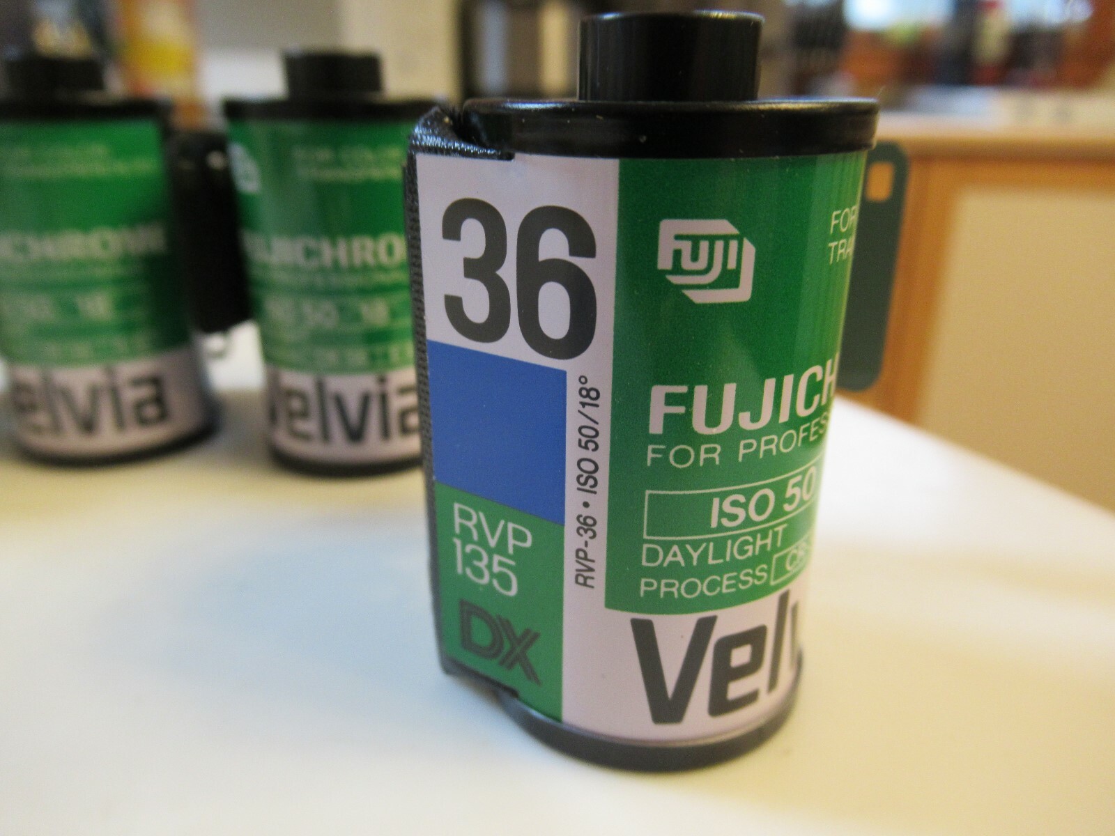 Lot of 7 FUJI FujiChrome VELVIA RVP 135 DX Color 6 Rolls 36 ISO 50 Expired CR-56