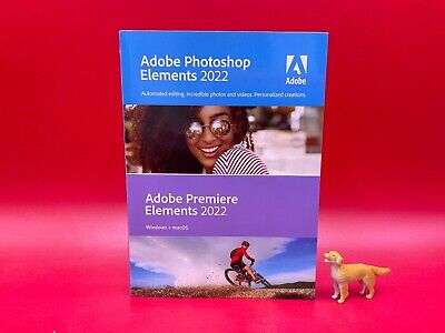 Adobe Photoshop and Premiere Elements 2022 Software Windows Mac DVD 65319087 NEW