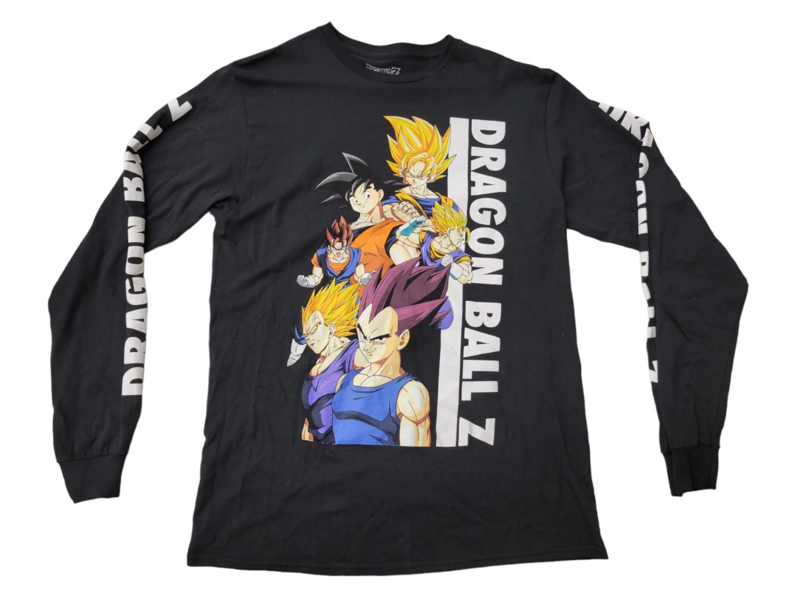 Bird Studios / Toei Dragon Ball Z Anime Black Long Sleeve T